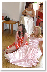 childrens puch and judy at a wedding
